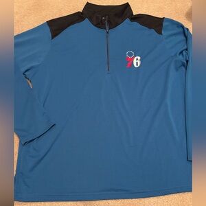 Antigua Philadelphia 76ers Men’s XXL Quarter-Zip Pullover Long Sleeve